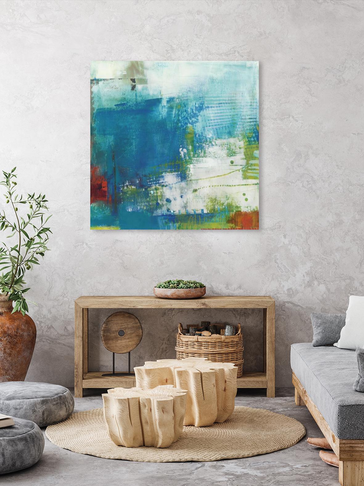 Hey Day III by Sue Jachimiec on GIANT ART - blue abstract