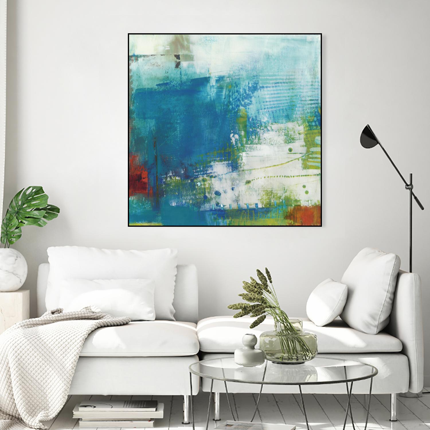 Hey Day III by Sue Jachimiec on GIANT ART - blue abstract