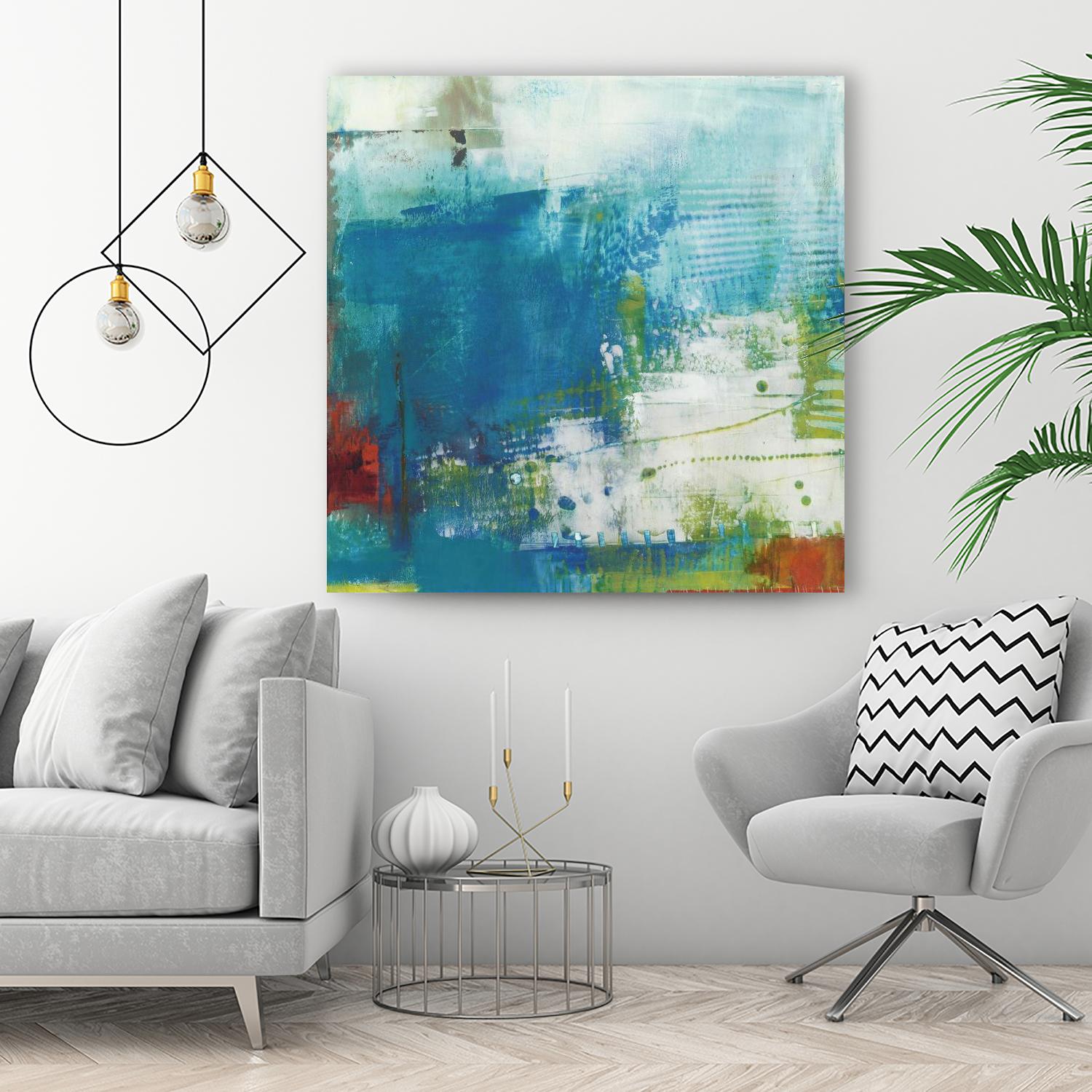 Hey Day III by Sue Jachimiec on GIANT ART - blue abstract