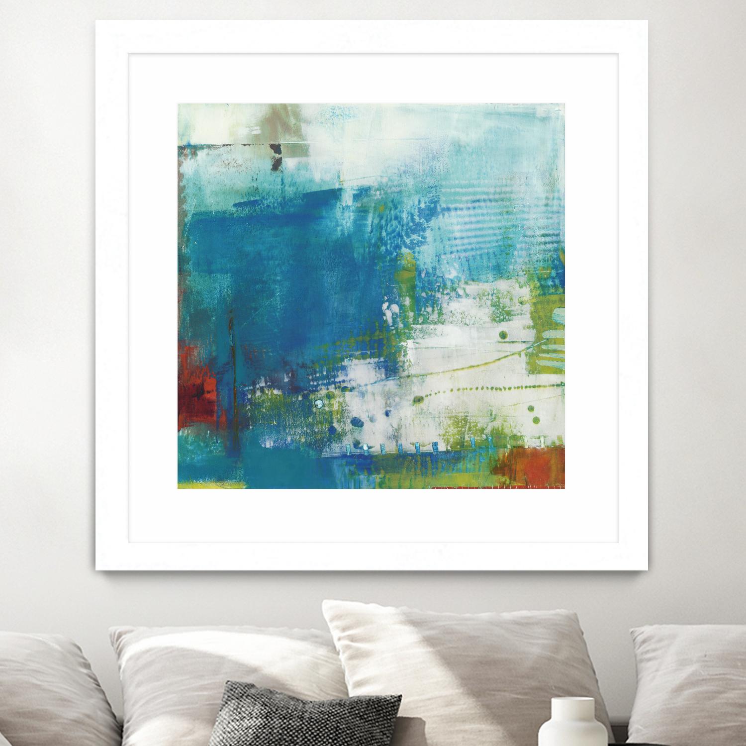 Hey Day III by Sue Jachimiec on GIANT ART - blue abstract