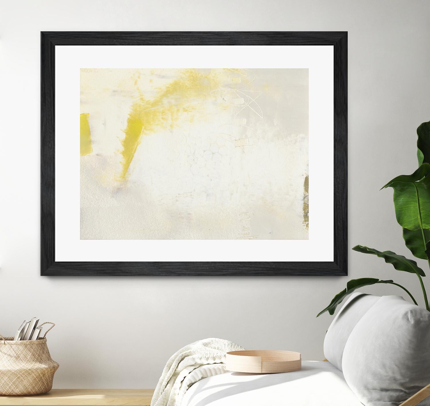 Yellow Lux II by Sue Jachimiec on GIANT ART - yellow abstract