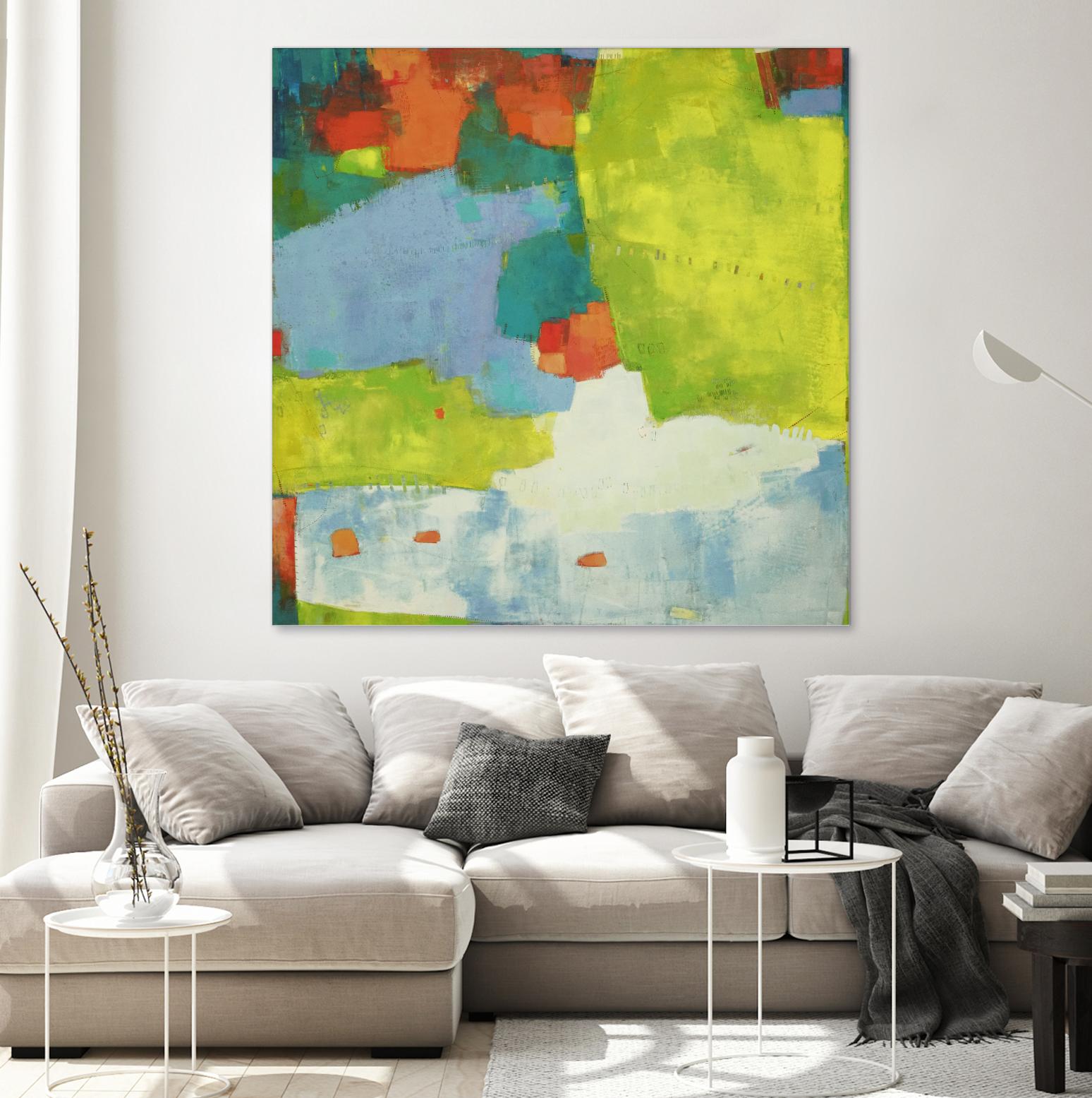 Torp by Sue Jachimiec on GIANT ART - green abstract