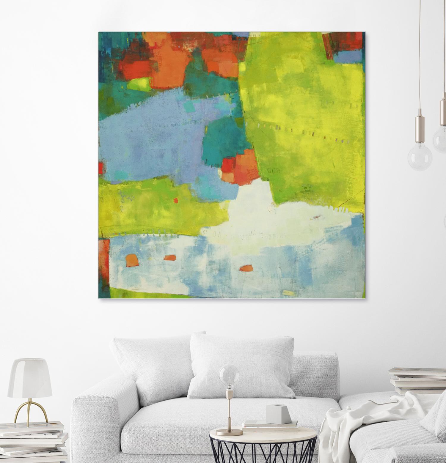 Torp by Sue Jachimiec on GIANT ART - green abstract