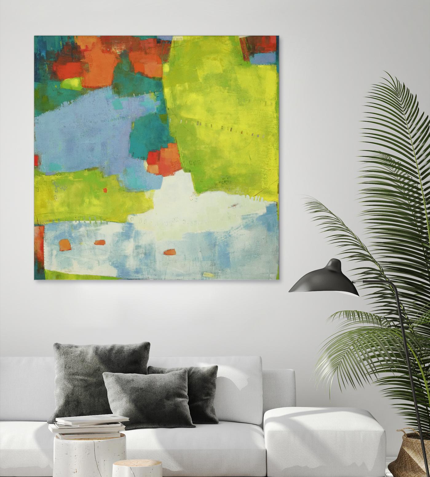 Torp by Sue Jachimiec on GIANT ART - green abstract