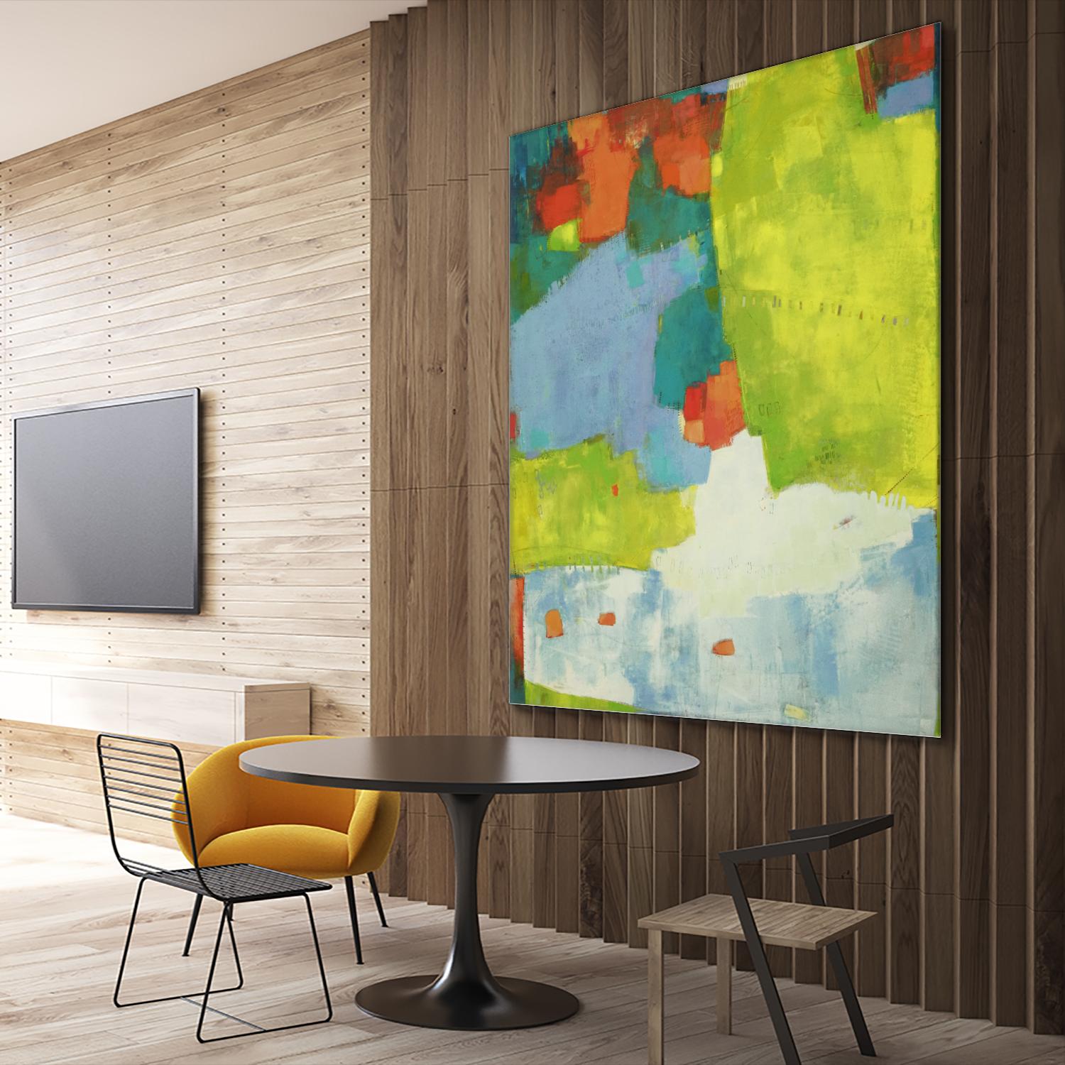 Torp by Sue Jachimiec on GIANT ART - green abstract