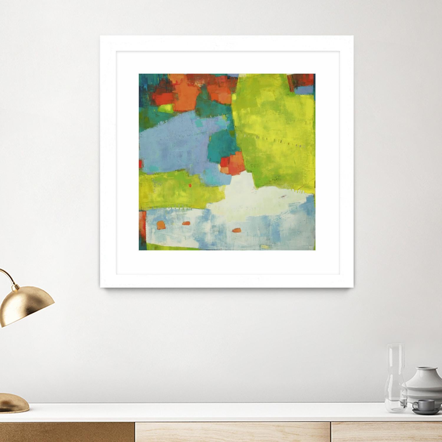 Torp by Sue Jachimiec on GIANT ART - green abstract