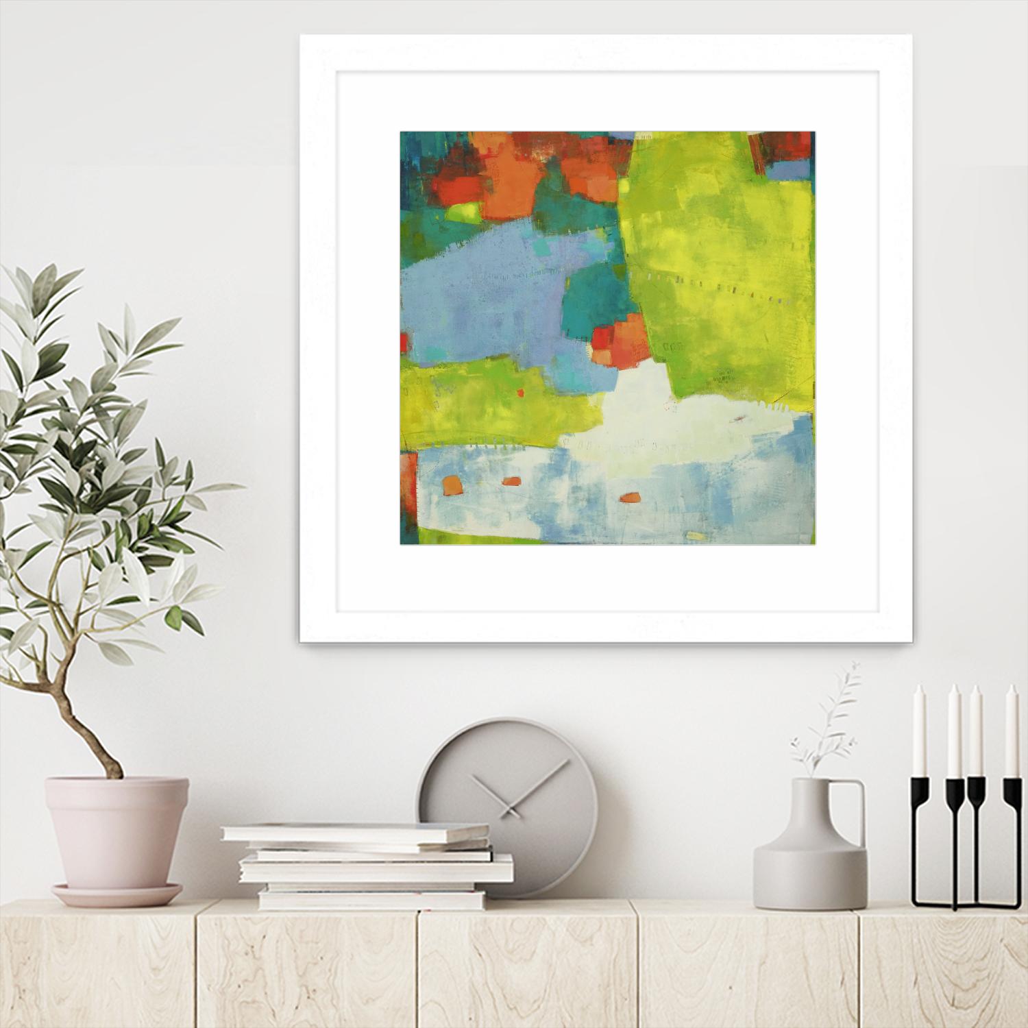 Torp by Sue Jachimiec on GIANT ART - green abstract