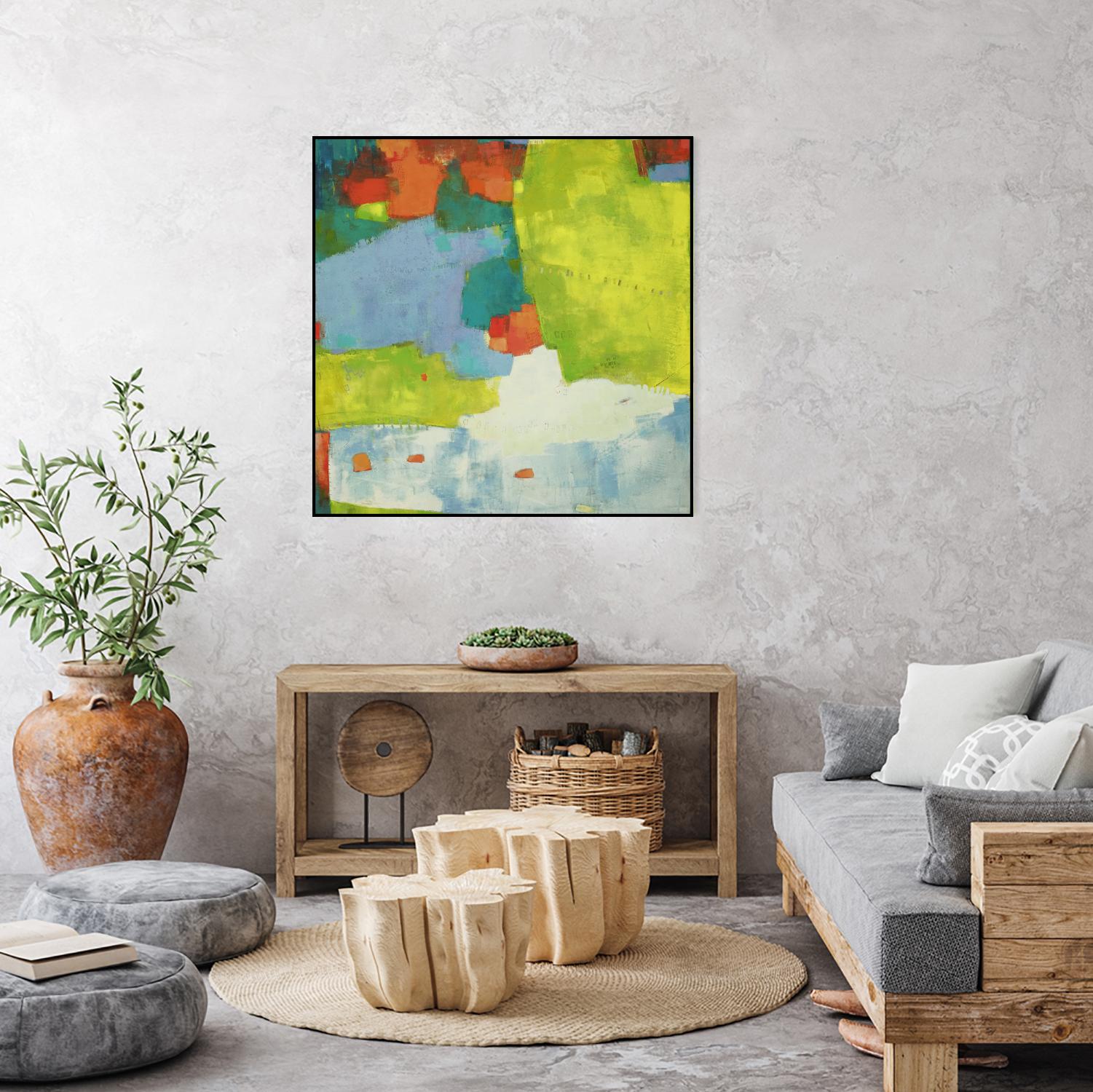 Torp by Sue Jachimiec on GIANT ART - green abstract