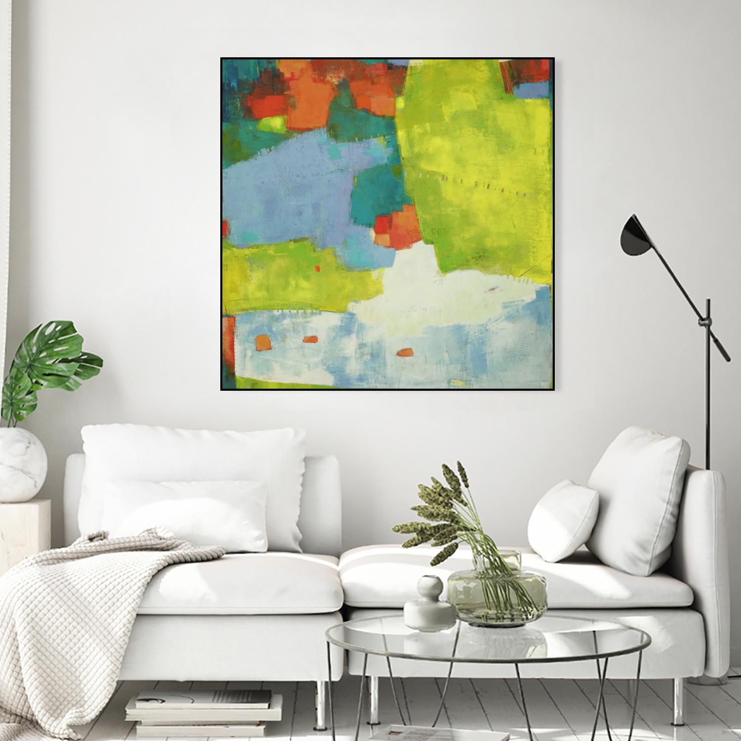 Torp by Sue Jachimiec on GIANT ART - green abstract