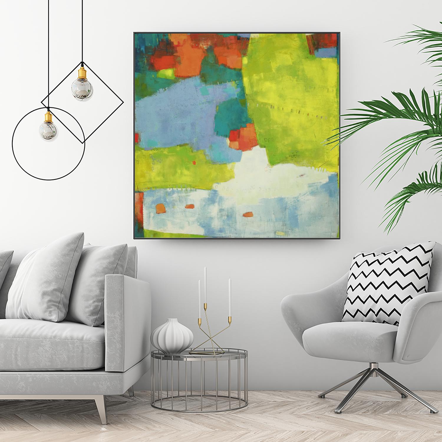 Torp by Sue Jachimiec on GIANT ART - green abstract