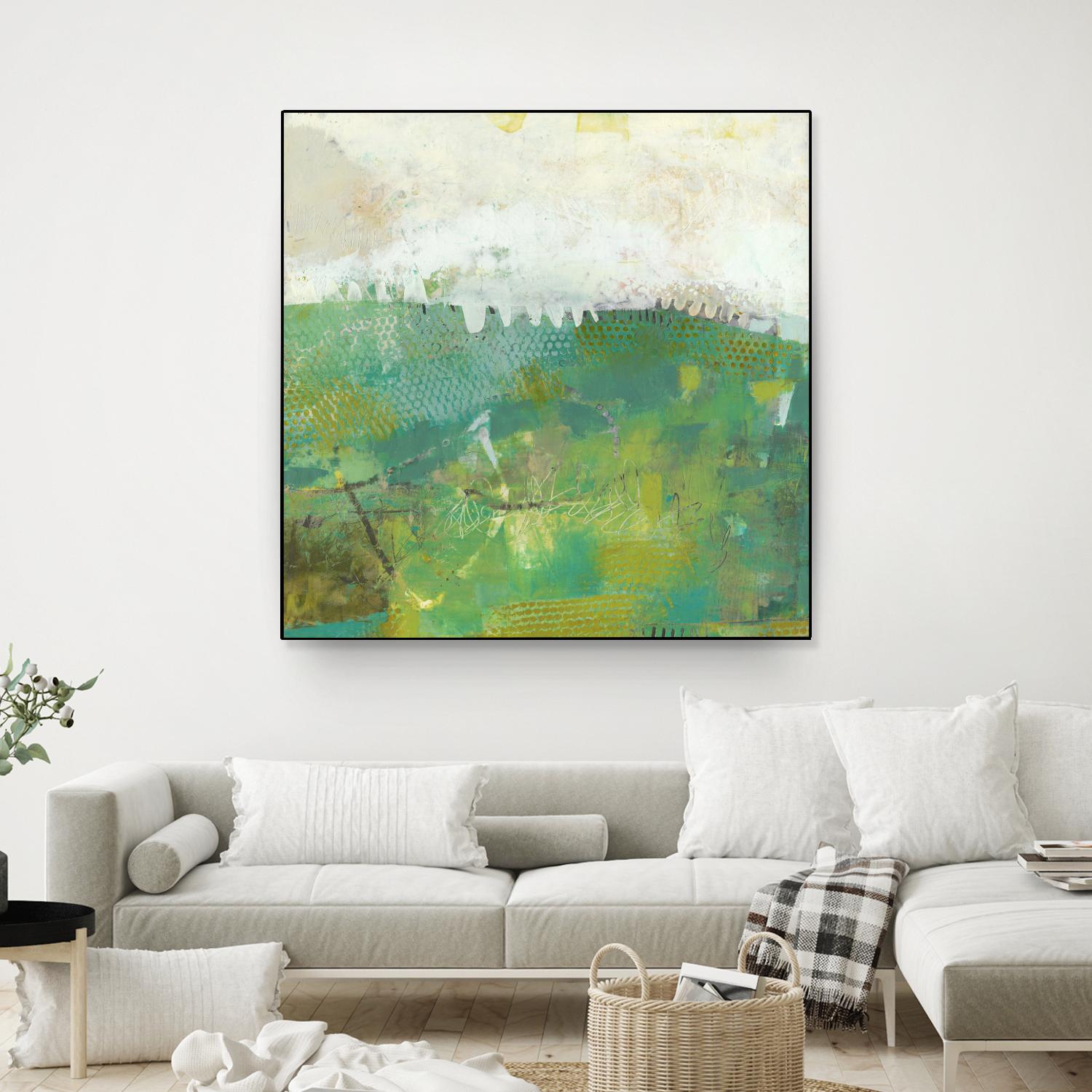 Twink by Sue Jachimiec on GIANT ART - green abstract