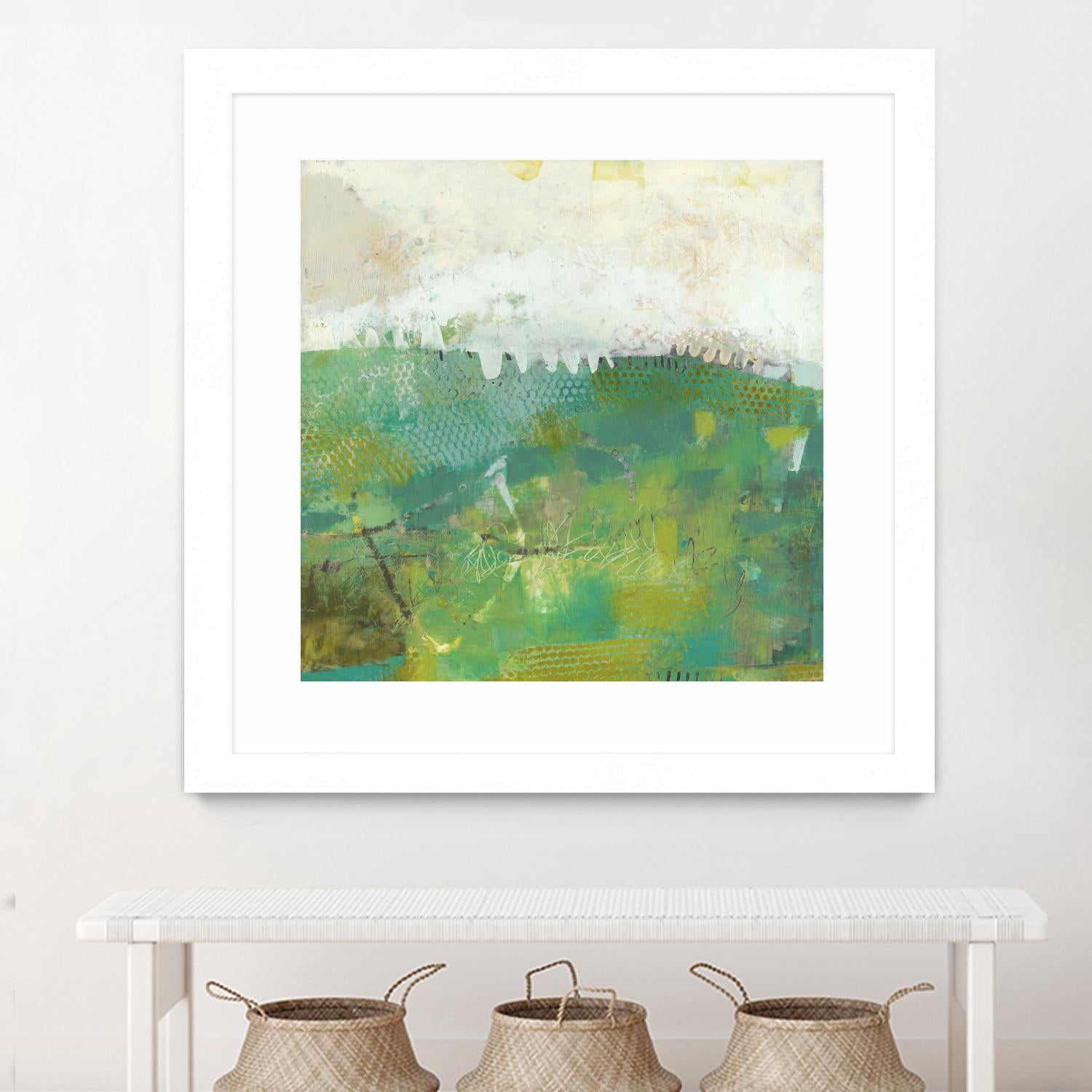 Twink by Sue Jachimiec on GIANT ART - green abstract