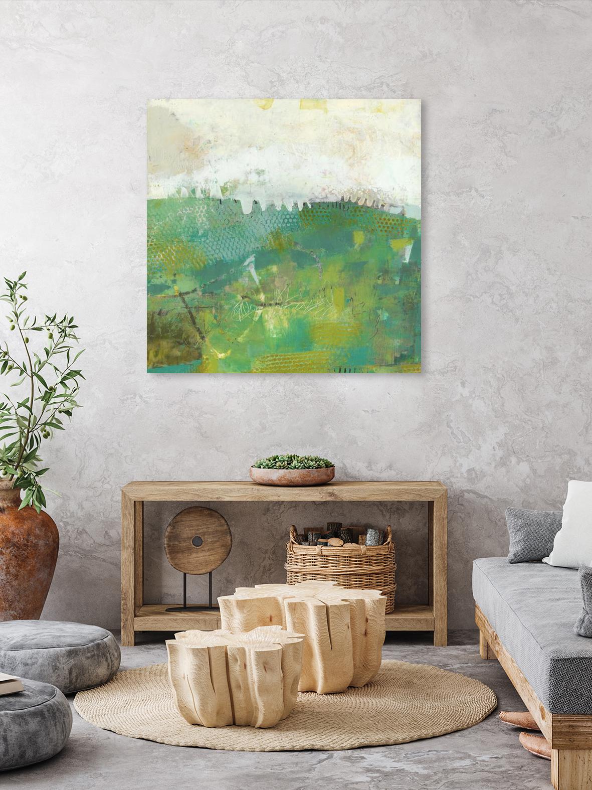 Twink by Sue Jachimiec on GIANT ART - green abstract