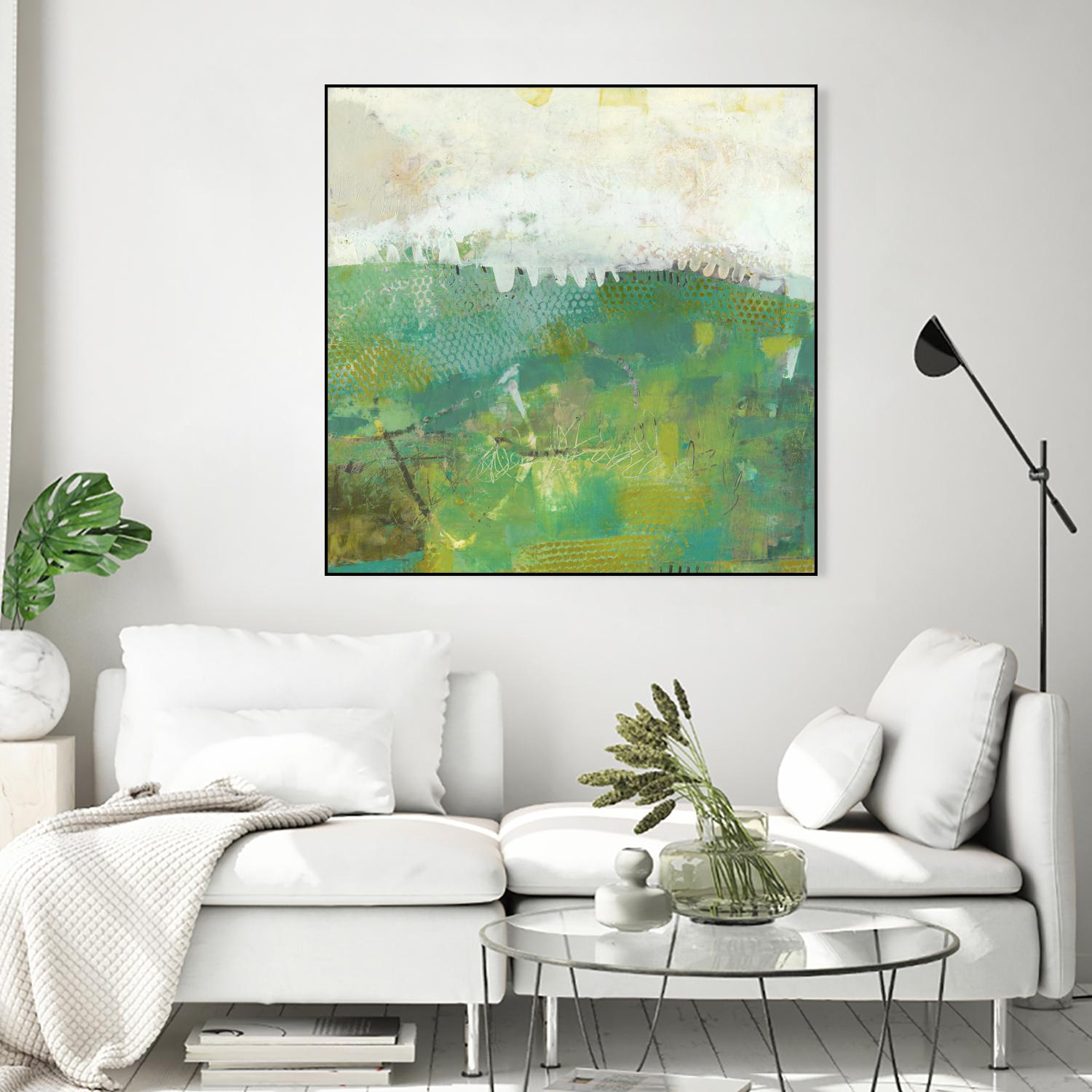 Twink by Sue Jachimiec on GIANT ART - green abstract