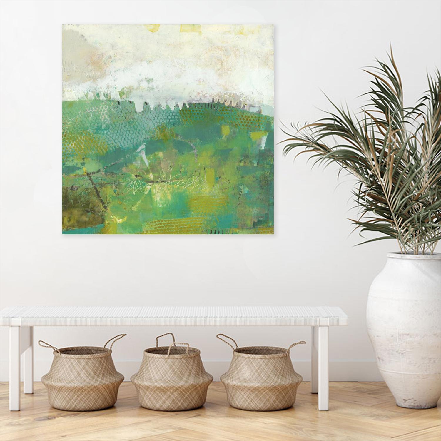 Twink by Sue Jachimiec on GIANT ART - green abstract