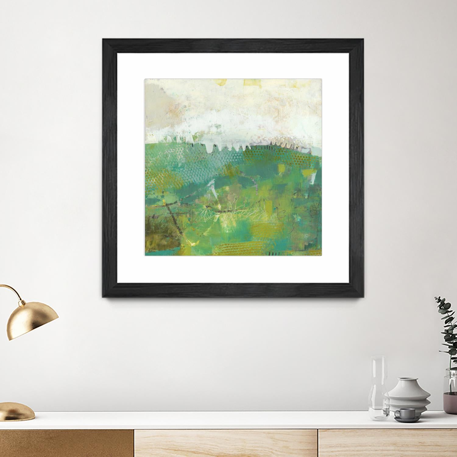 Twink by Sue Jachimiec on GIANT ART - green abstract