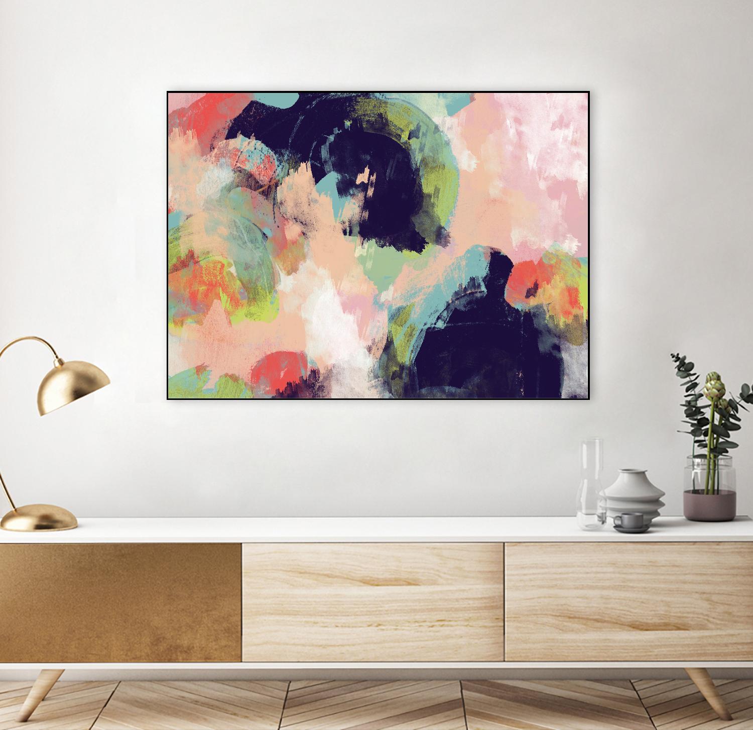 Vibrant Spring I by Studio W on GIANT ART - pink abstract