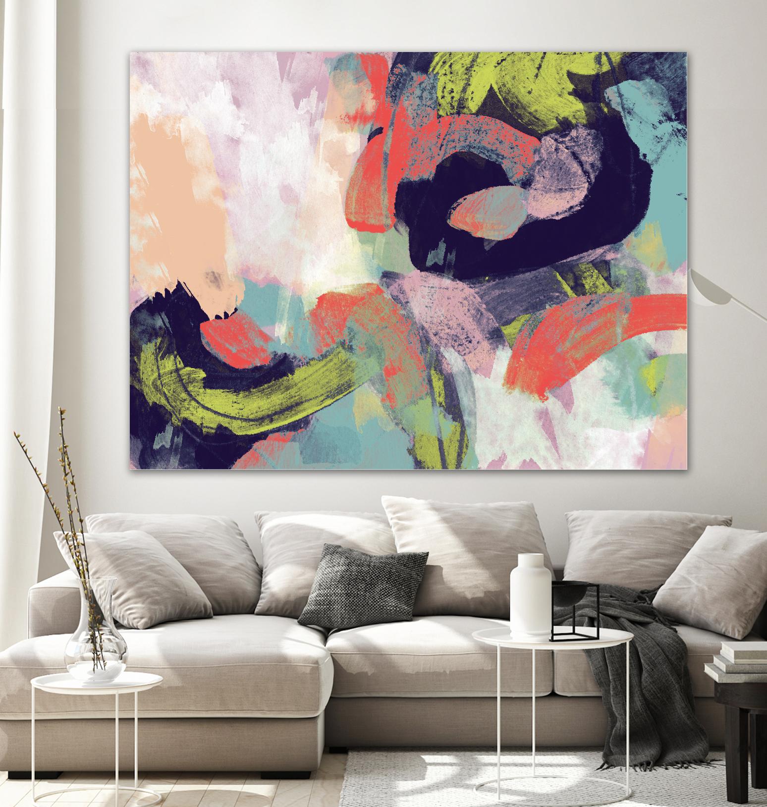 Vibrant Spring II by Studio W on GIANT ART - pink abstract