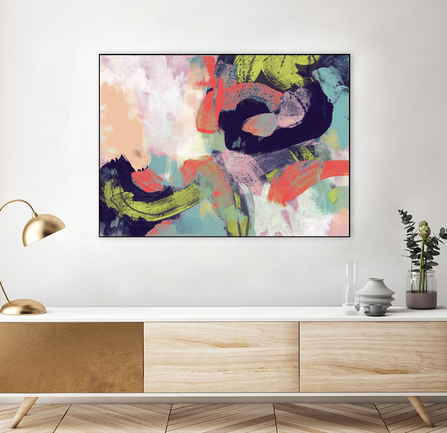 Vibrant Spring II by Studio W on GIANT ART - pink abstract