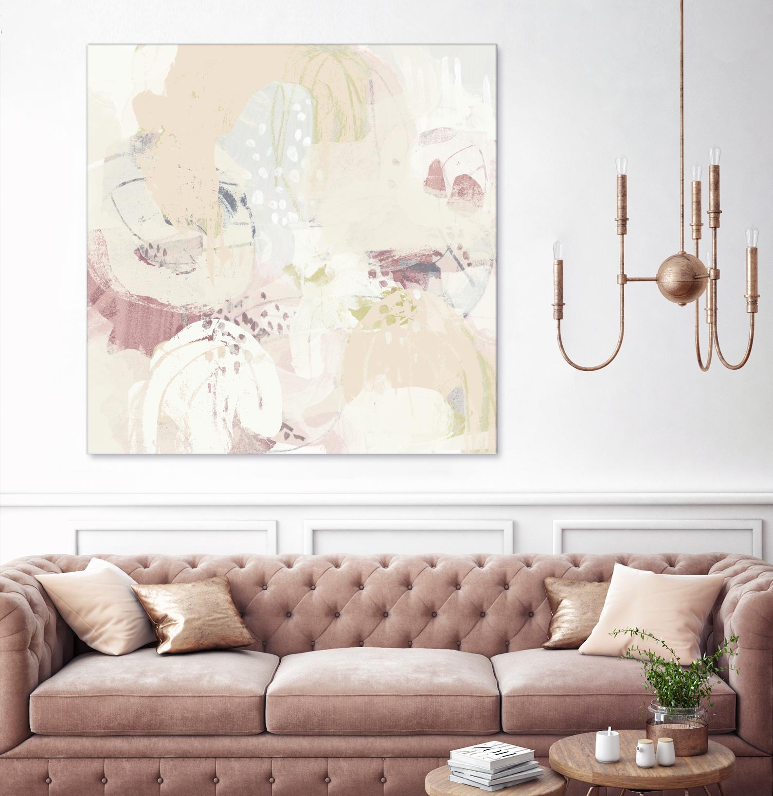 Hanami I by June Erica Vess on GIANT ART - pink abstract