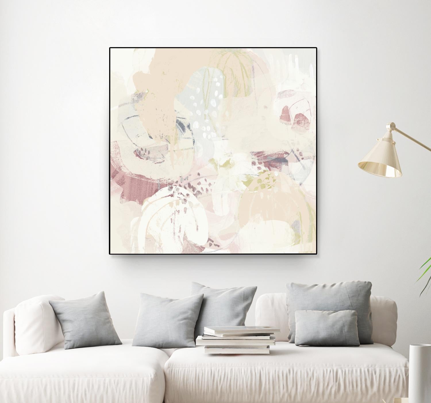 Hanami I by June Erica Vess on GIANT ART - pink abstract