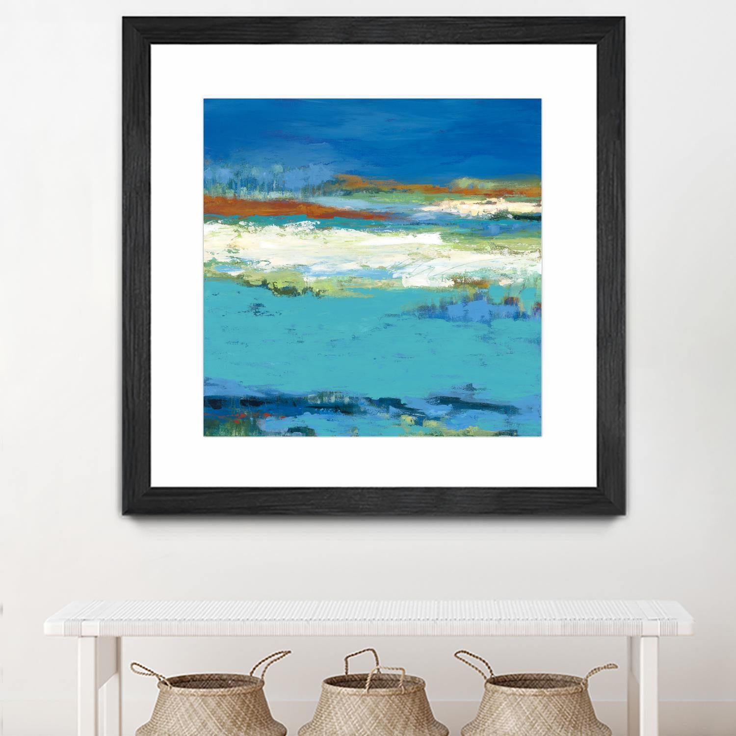 Aisle of White by Janet Bothne on GIANT ART - blue abstract