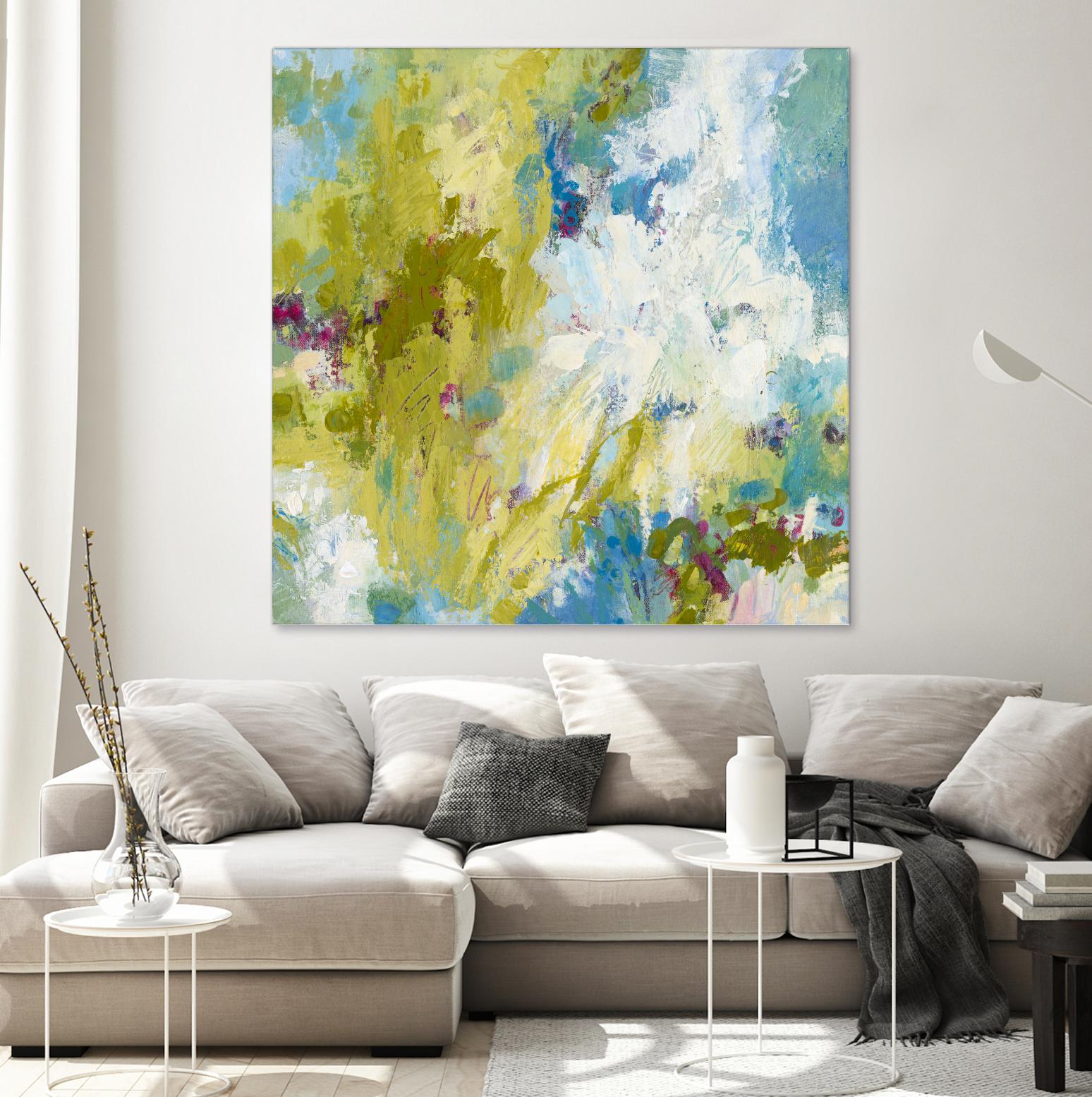 Sunday's Promise by Janet Bothne on GIANT ART - yellow abstract