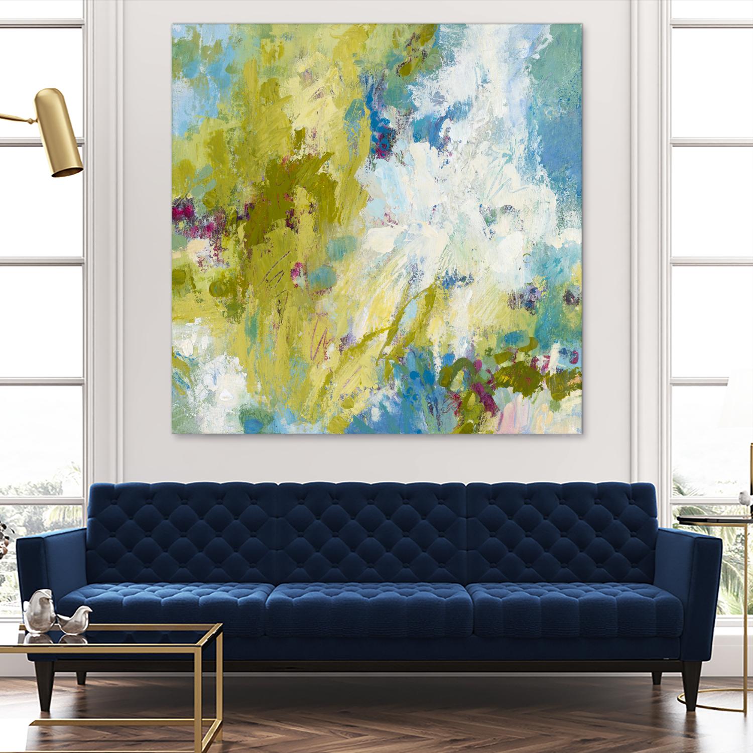 Sunday's Promise by Janet Bothne on GIANT ART - yellow abstract