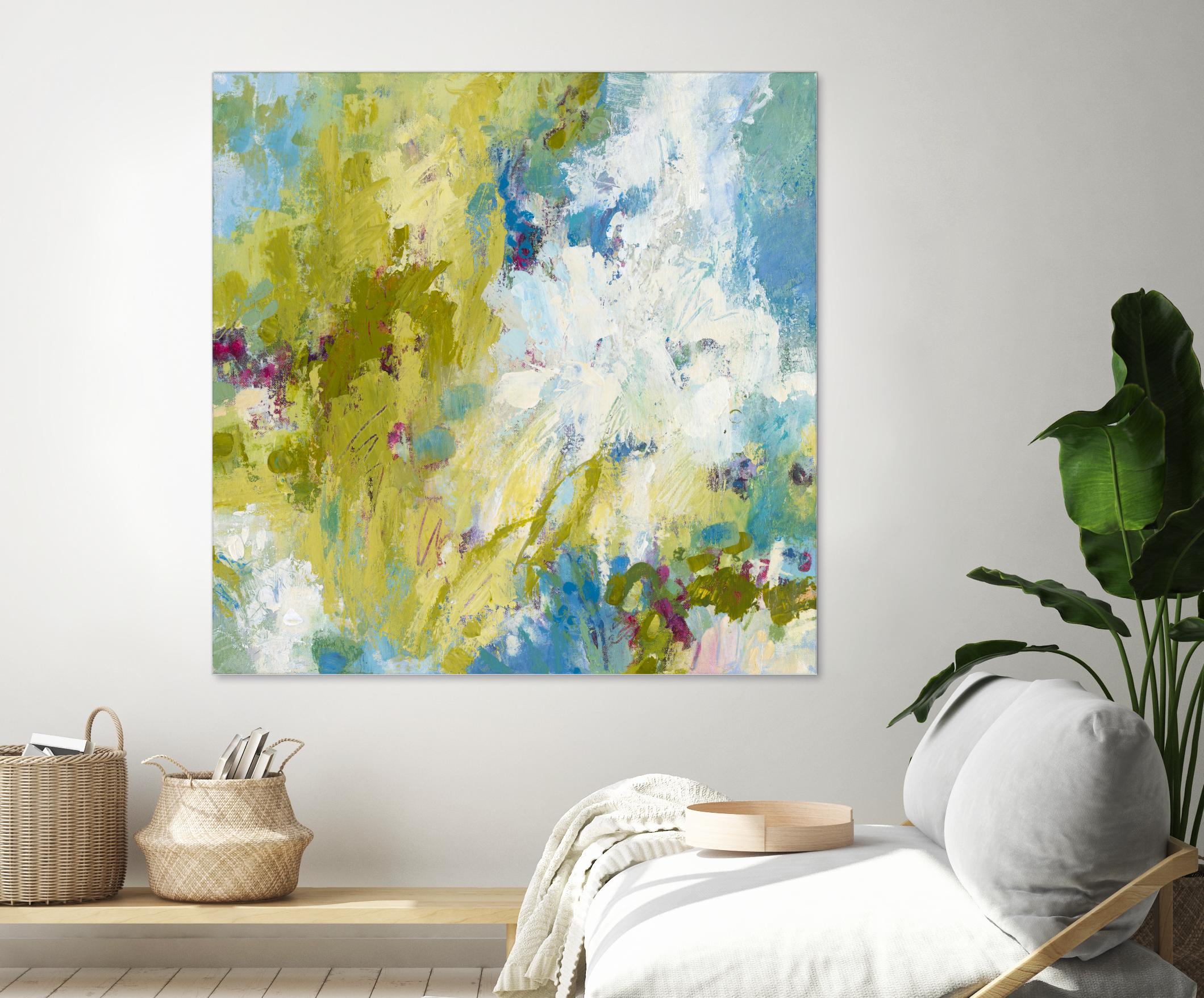 Sunday's Promise by Janet Bothne on GIANT ART - yellow abstract
