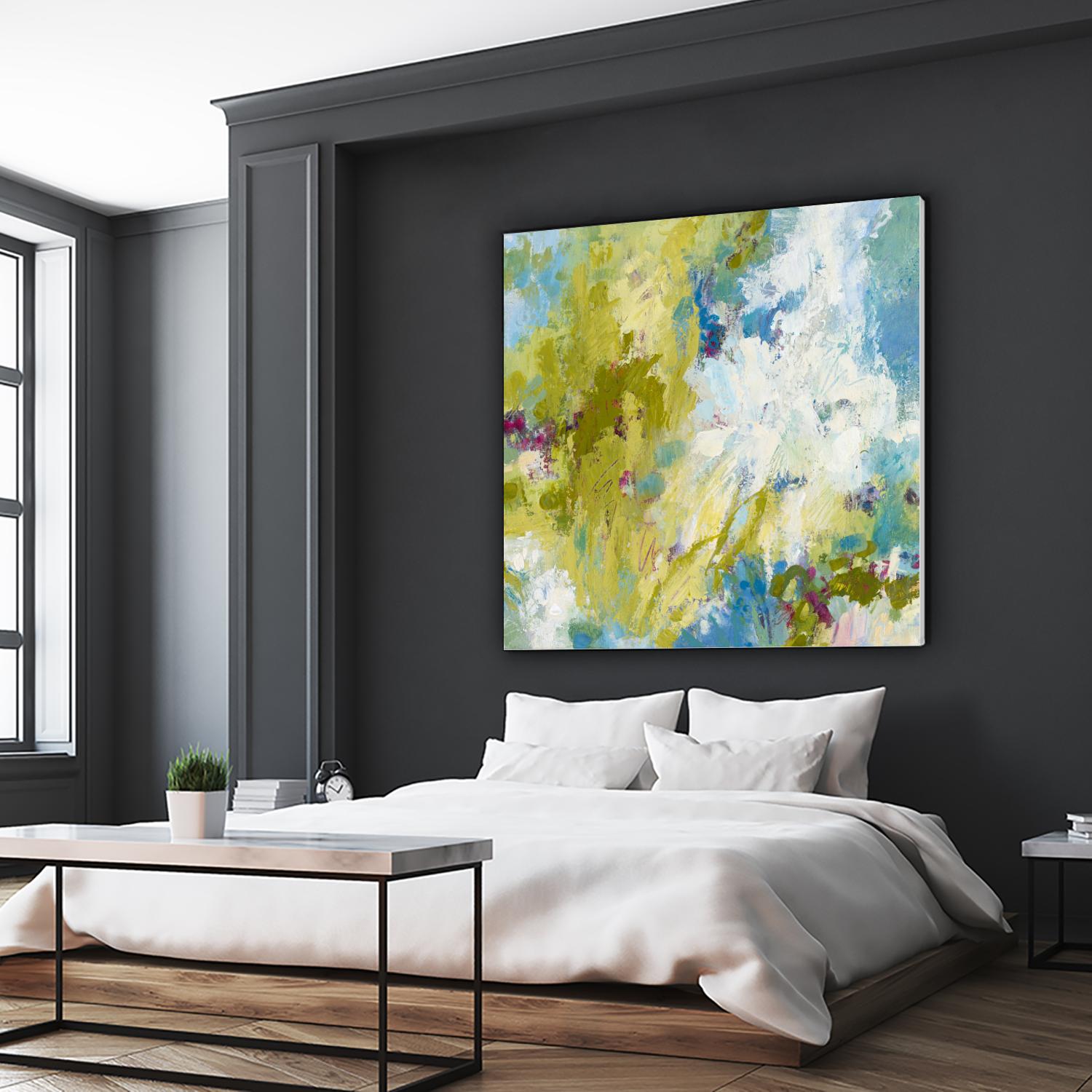 Sunday's Promise by Janet Bothne on GIANT ART - yellow abstract