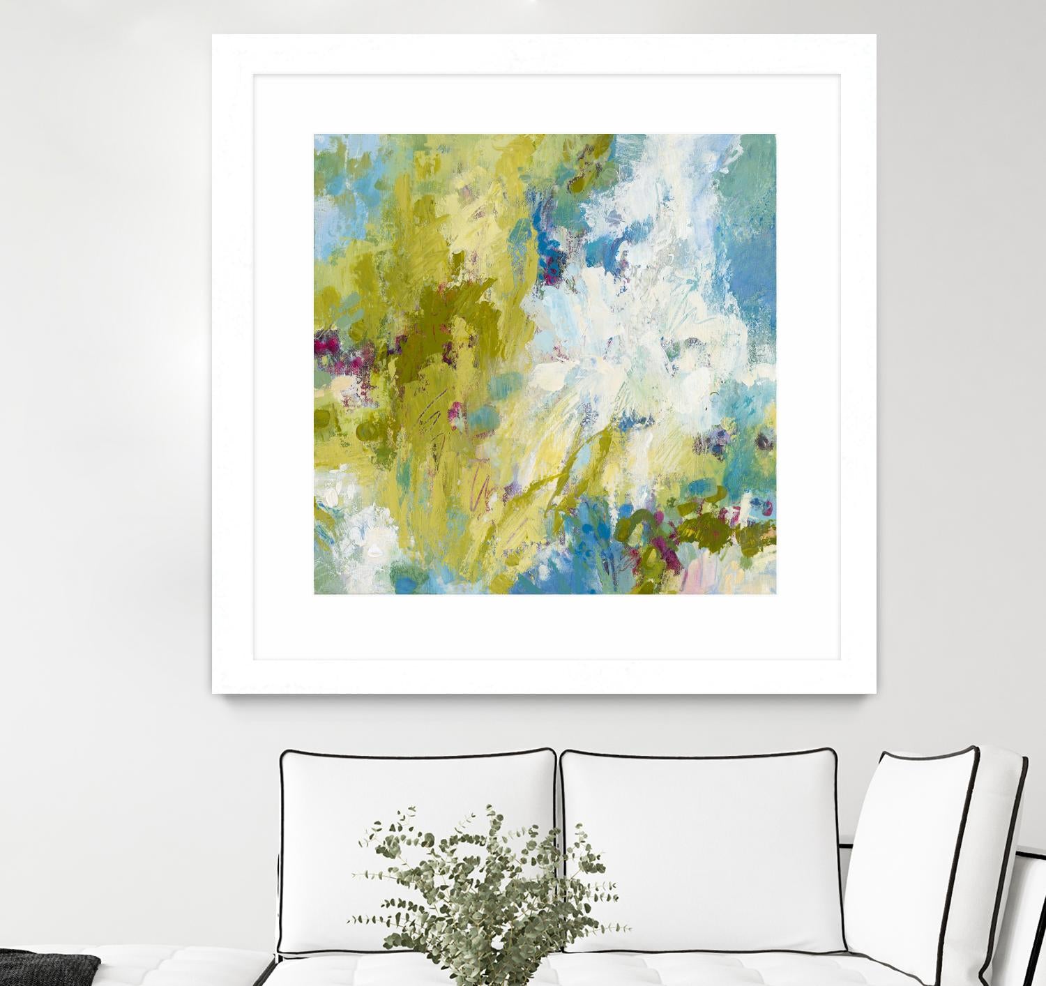 Sunday's Promise by Janet Bothne on GIANT ART - yellow abstract