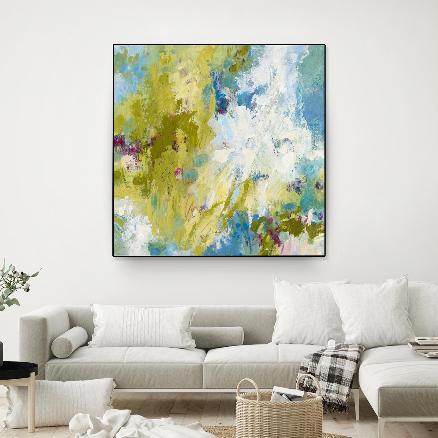 Sunday's Promise by Janet Bothne on GIANT ART - yellow abstract
