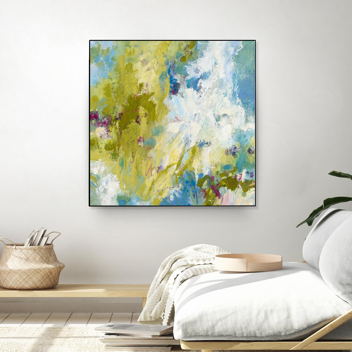 Sunday's Promise by Janet Bothne on GIANT ART - yellow abstract