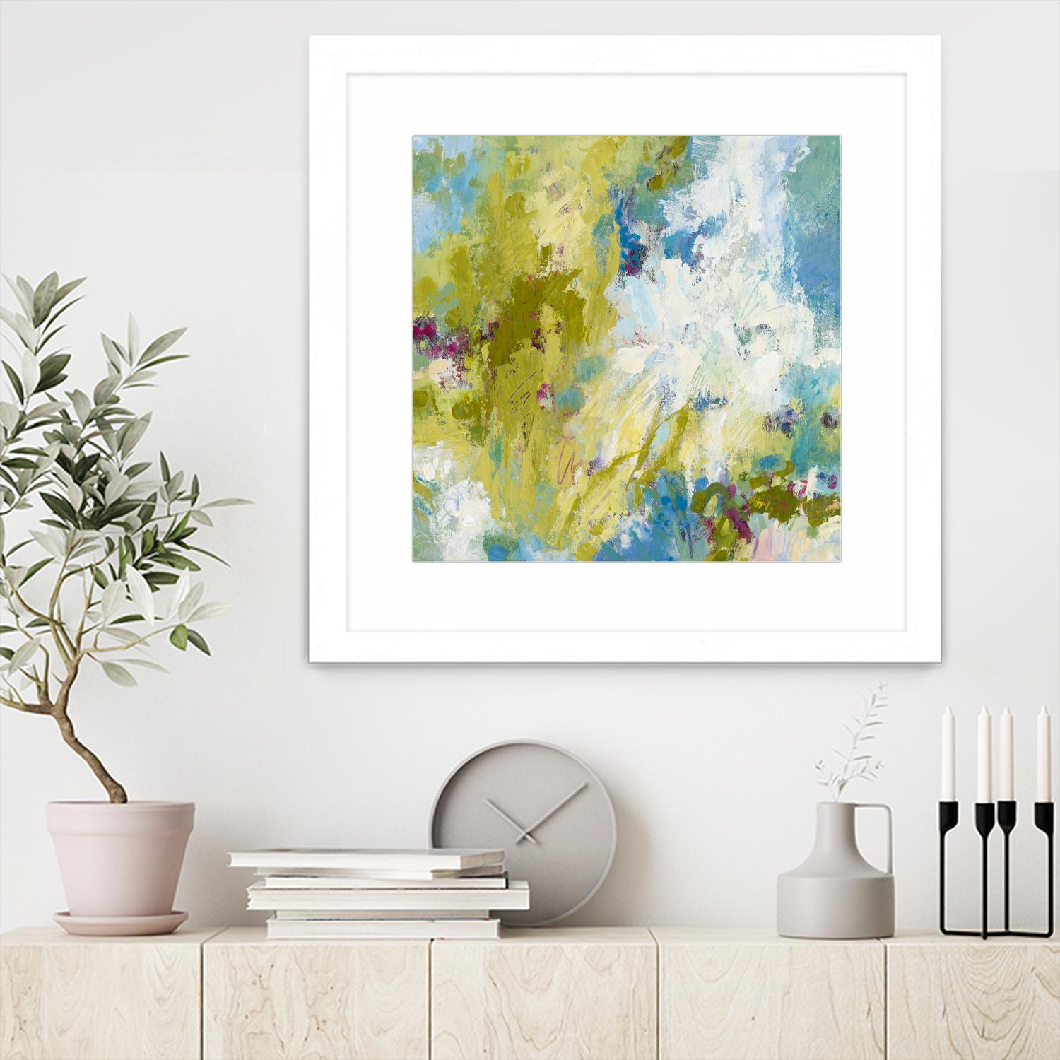 Sunday's Promise by Janet Bothne on GIANT ART - yellow abstract
