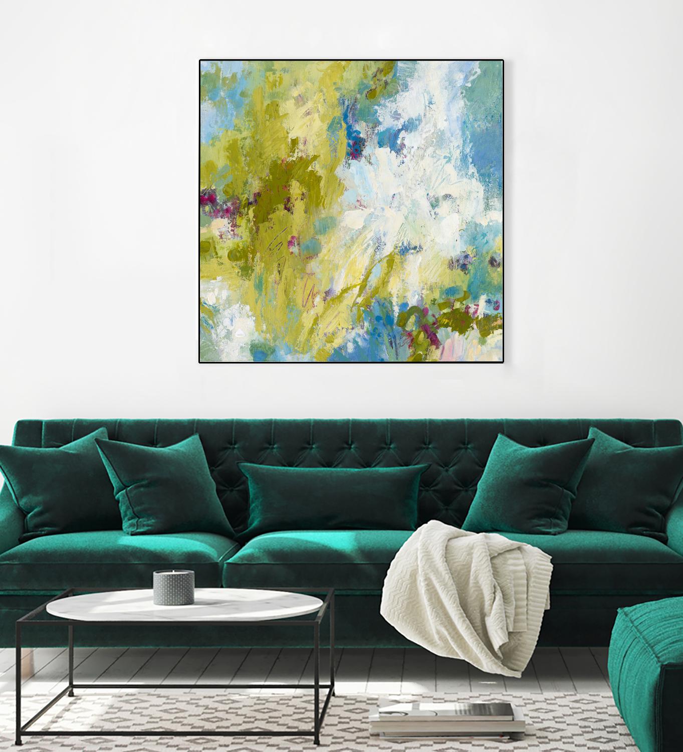 Sunday's Promise by Janet Bothne on GIANT ART - yellow abstract