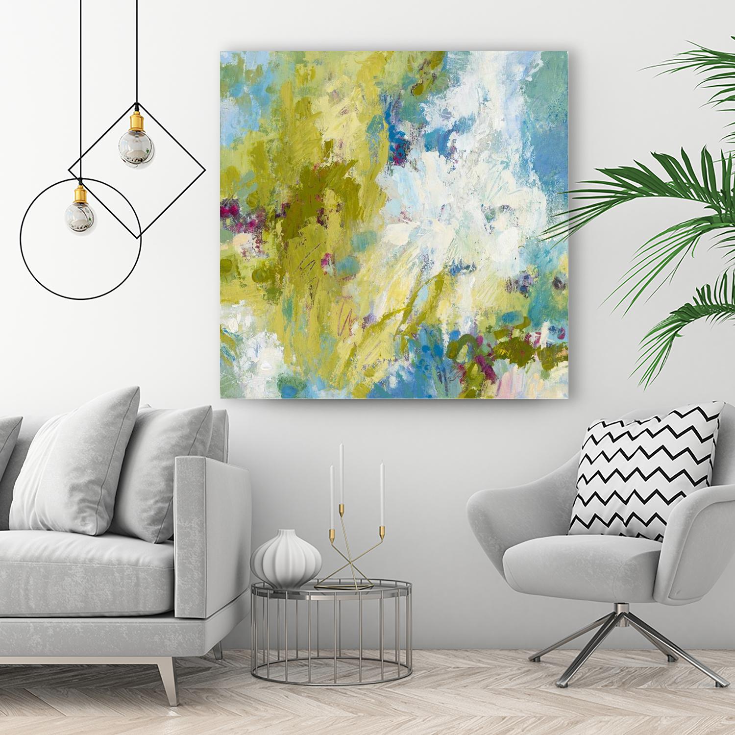 Sunday's Promise by Janet Bothne on GIANT ART - yellow abstract