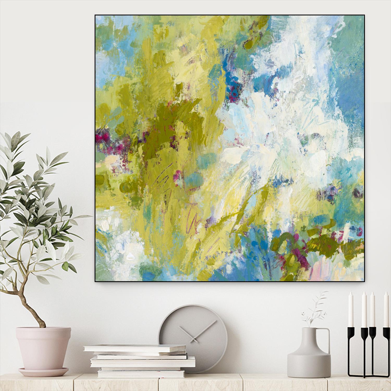 Sunday's Promise by Janet Bothne on GIANT ART - yellow abstract