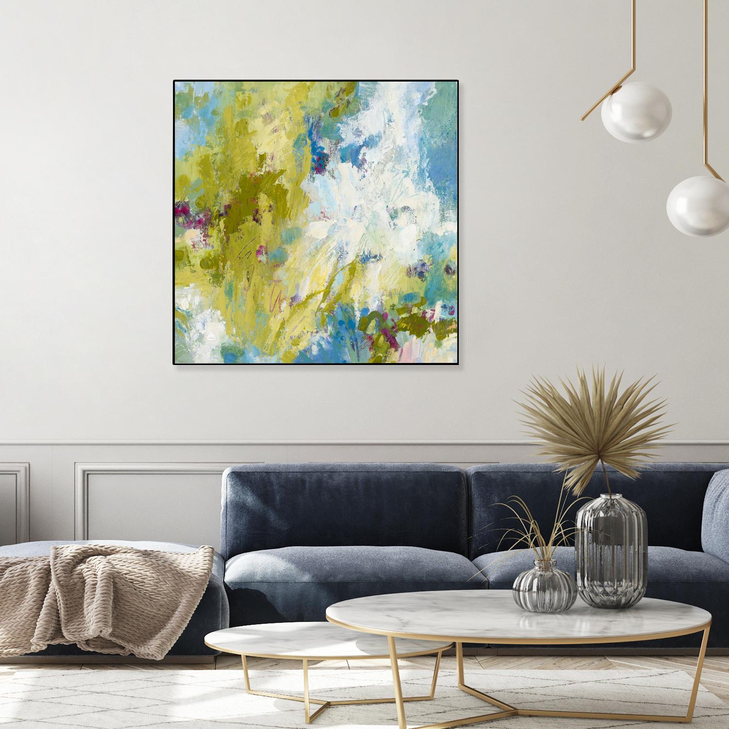 Sunday's Promise by Janet Bothne on GIANT ART - yellow abstract