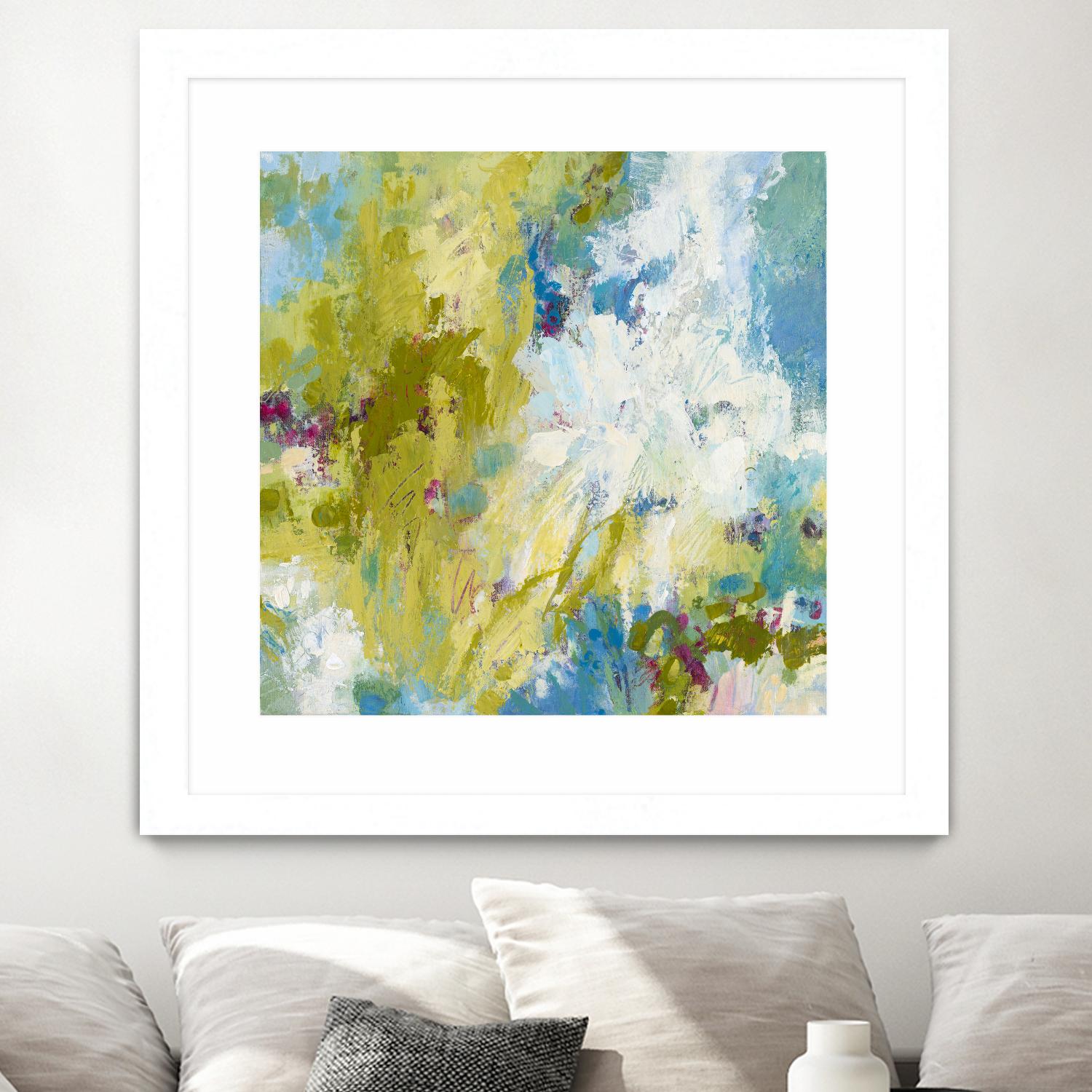 Sunday's Promise by Janet Bothne on GIANT ART - yellow abstract