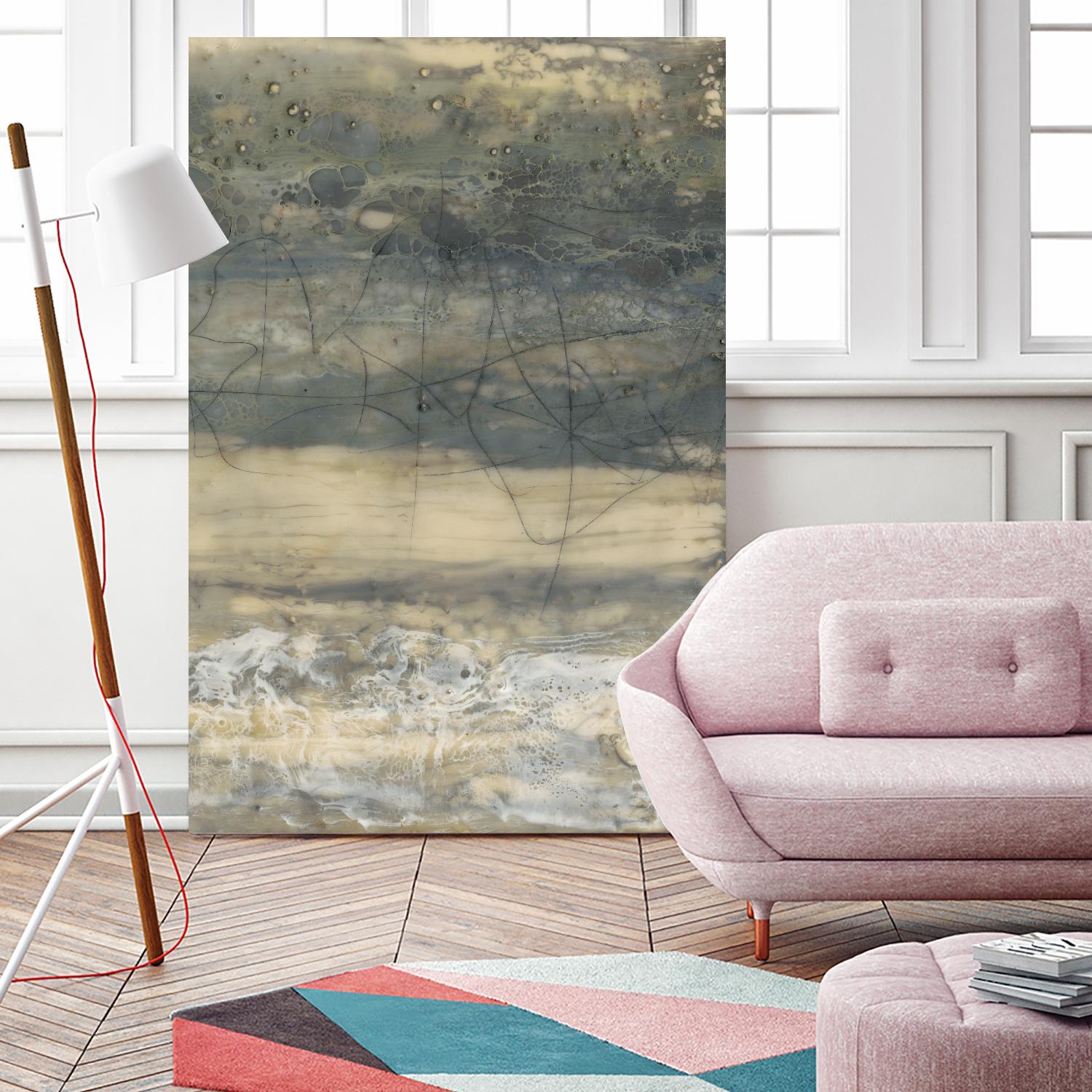 Earthen Lines II by Jennifer Goldberger on GIANT ART - brown abstract