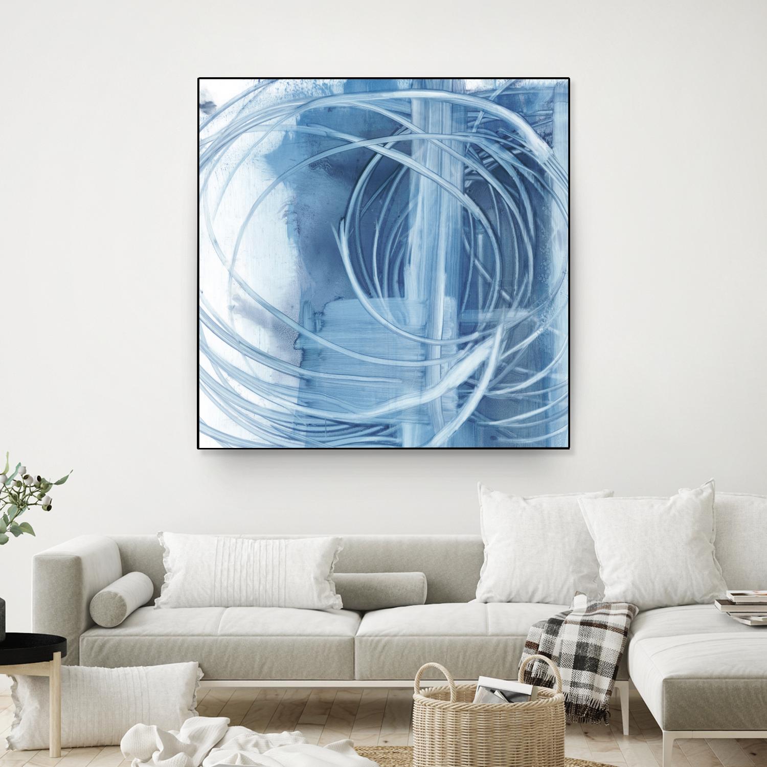 Indigo Expression II by Ethan Harper on GIANT ART - blue abstract