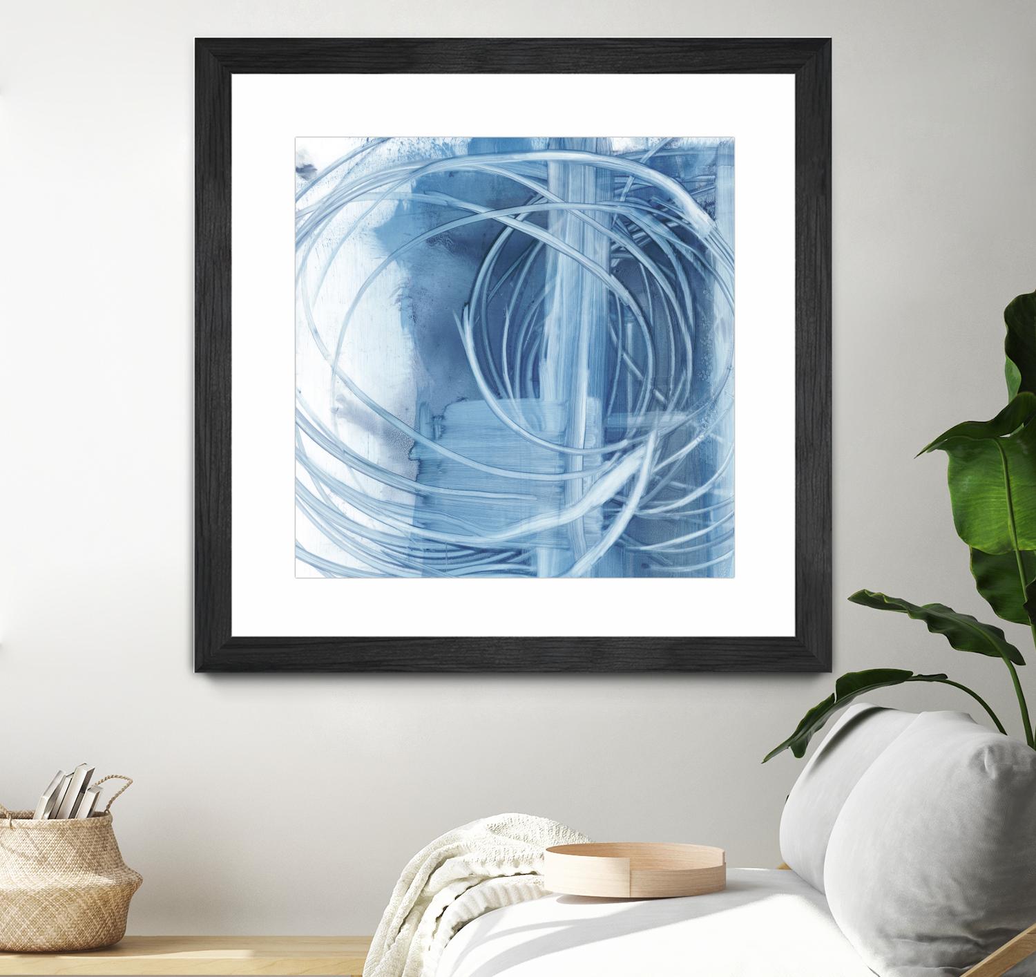 Indigo Expression II by Ethan Harper on GIANT ART - blue abstract