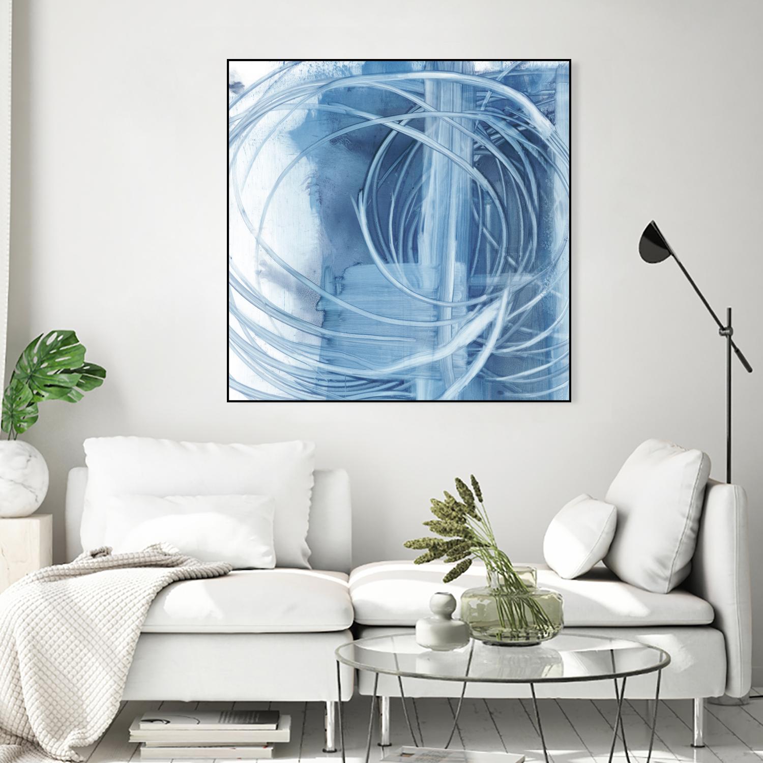 Indigo Expression II by Ethan Harper on GIANT ART - blue abstract
