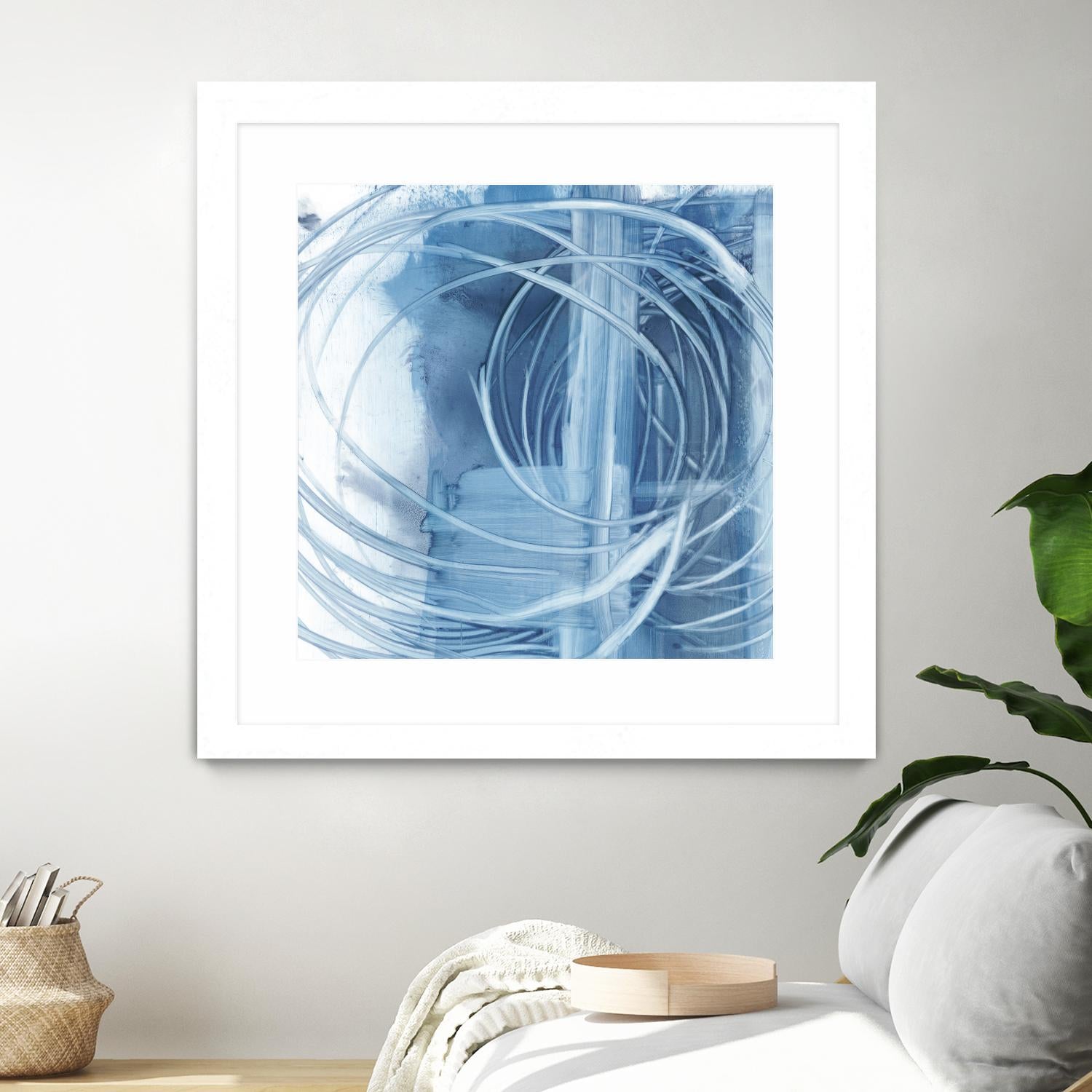 Indigo Expression II by Ethan Harper on GIANT ART - blue abstract