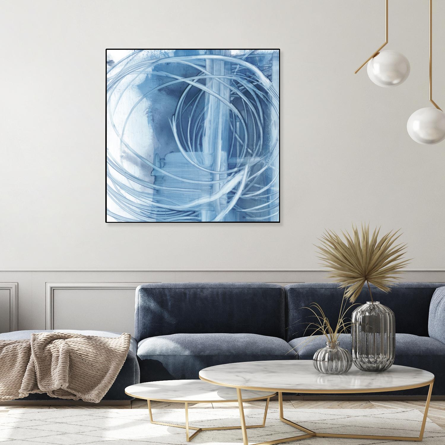 Indigo Expression II by Ethan Harper on GIANT ART - blue abstract