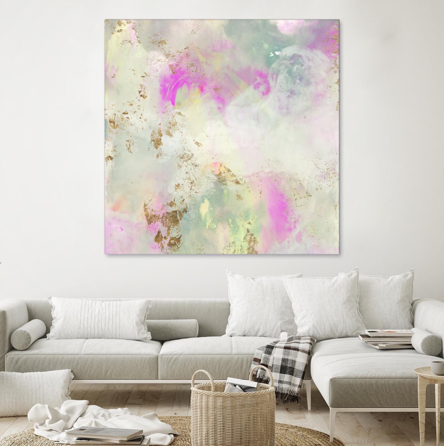Pastel Swoop I by Jennifer Goldberger on GIANT ART - abstract