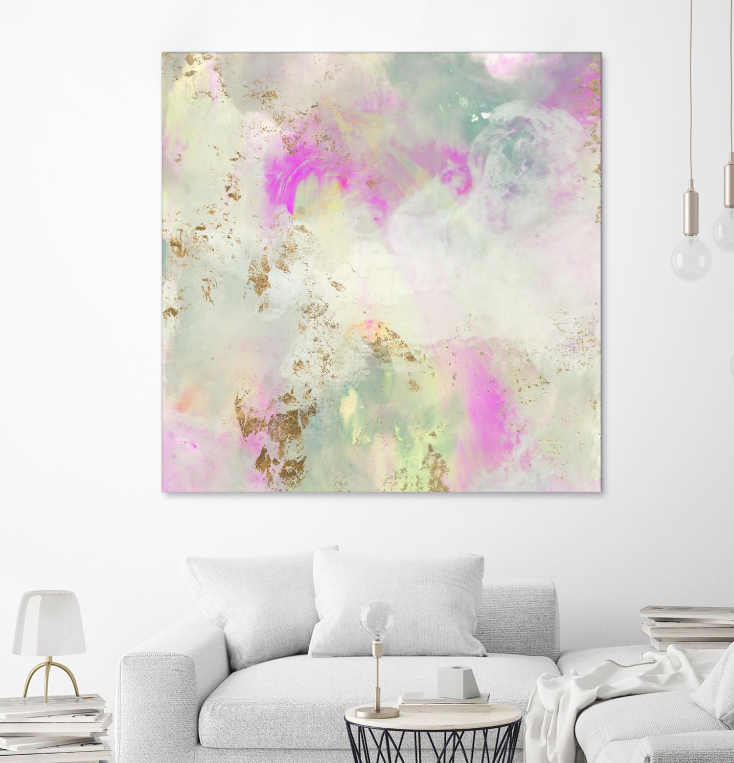 Pastel Swoop I by Jennifer Goldberger on GIANT ART - abstract