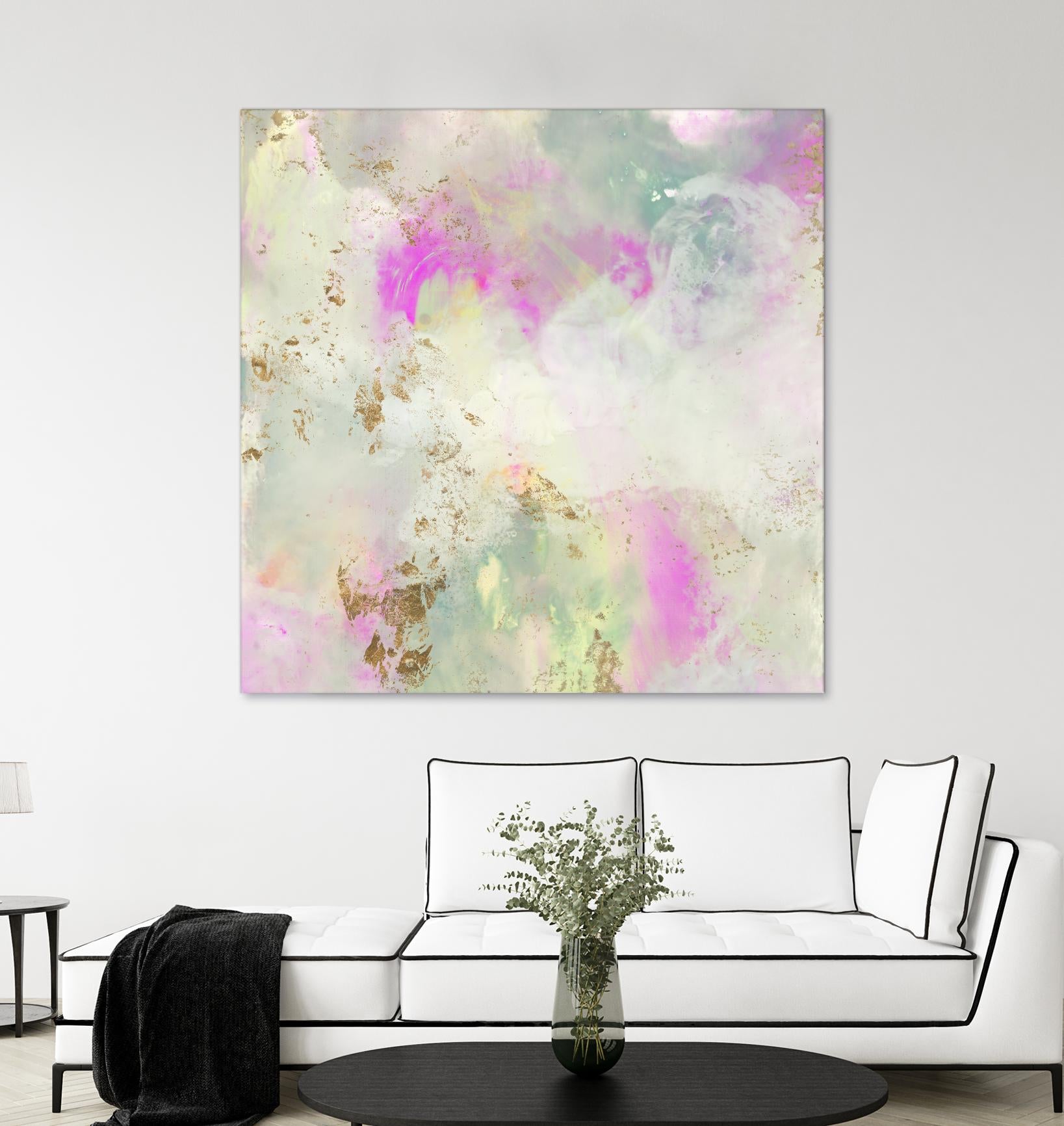 Pastel Swoop I by Jennifer Goldberger on GIANT ART - abstract