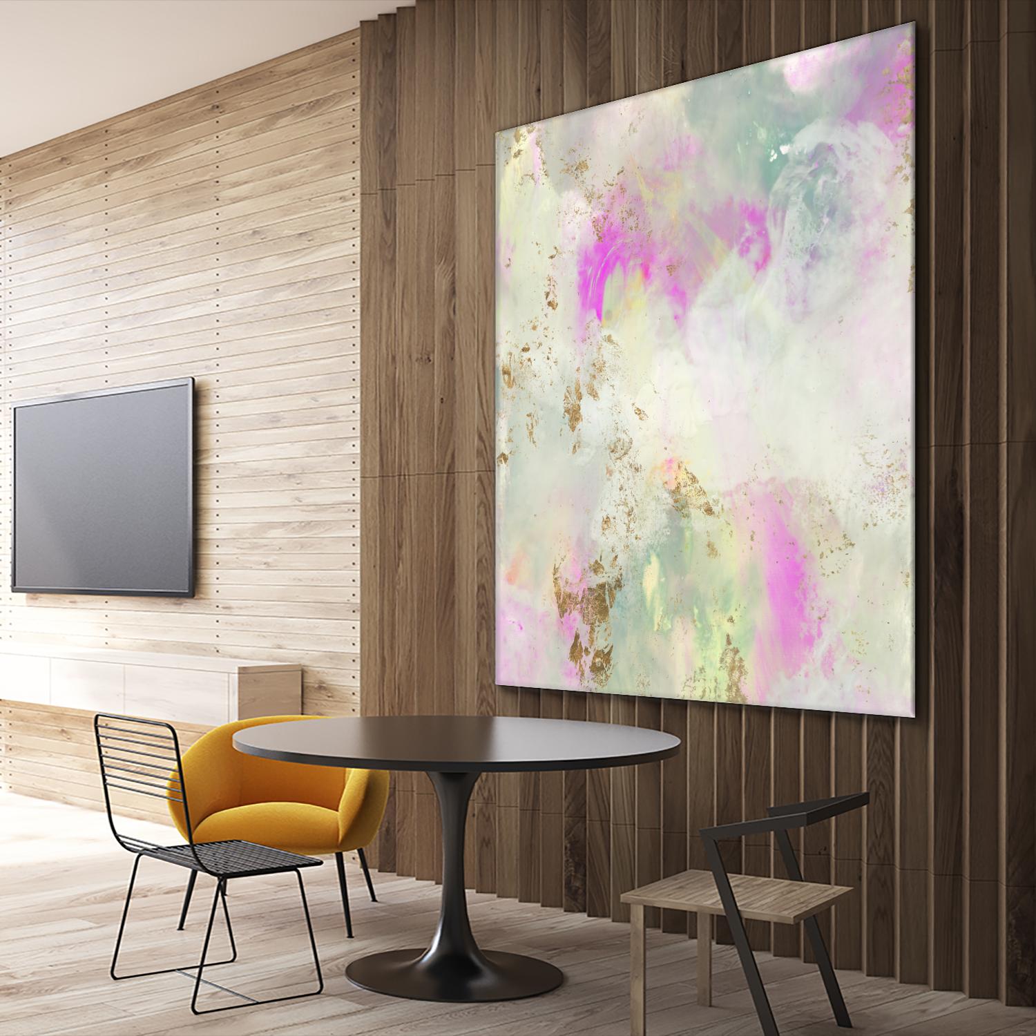 Pastel Swoop I by Jennifer Goldberger on GIANT ART - abstract