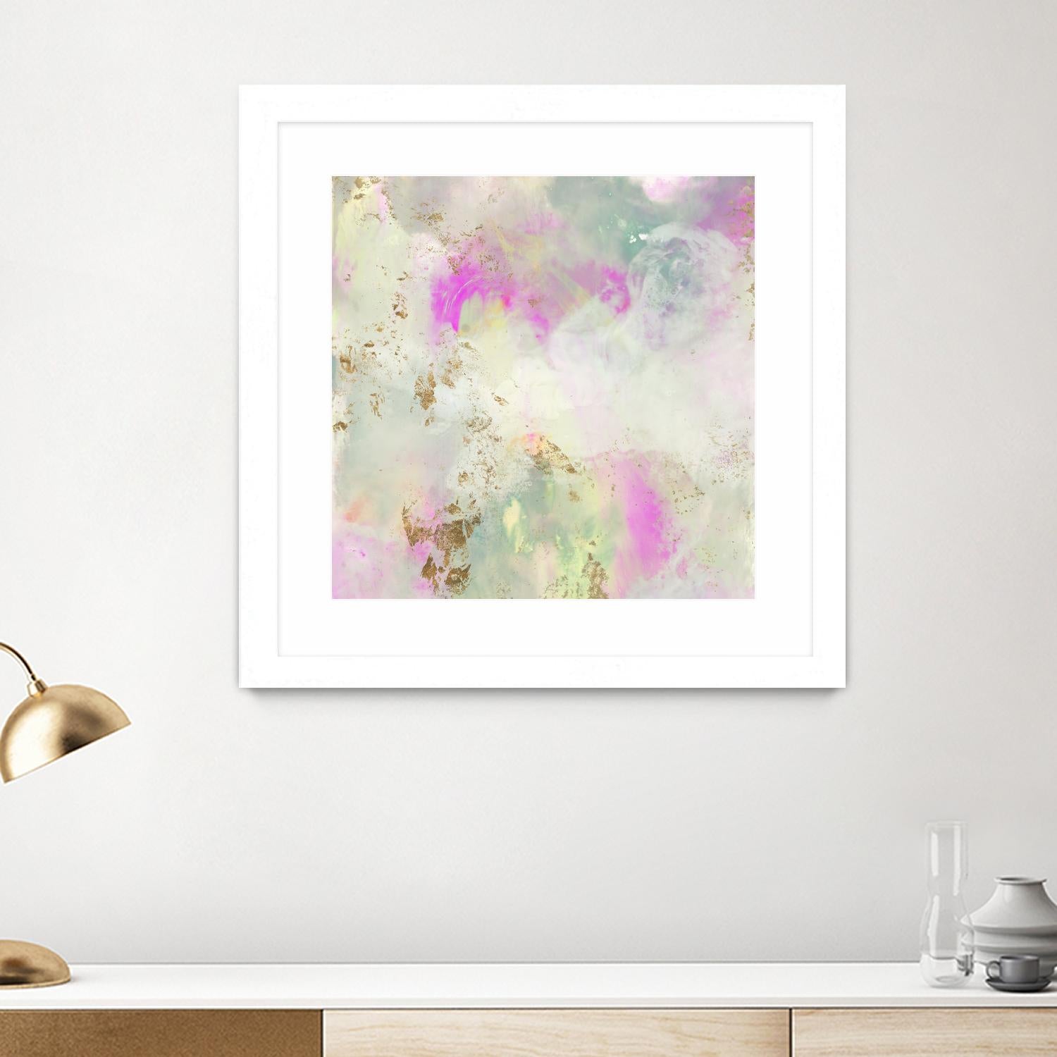 Pastel Swoop I by Jennifer Goldberger on GIANT ART - abstract
